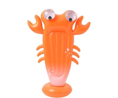 Nafukovac postikova "Giant Sonny the Sea Creature Neon Orange”, 61 x 165 x 120 cm
