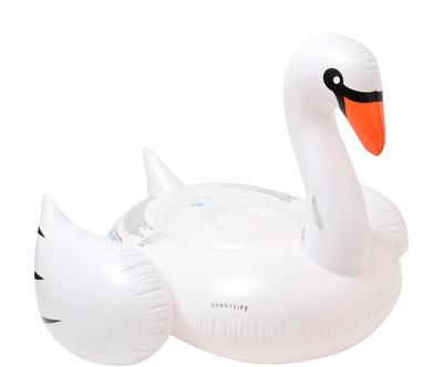 Nafukovací matrace do vody "Luxe Ride On Swan”, 155 x 155 x 115 cm