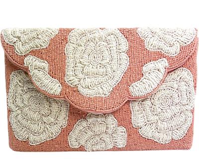 Kabelka "Le Jardin Clutch Pink”, 2 x 26 x 16 cm