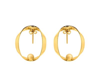 Náušnice "Femina Gold”, 2,3 x 3 cm