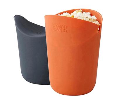Sada 2 silikonovch hrnc na popcorn Cuisine