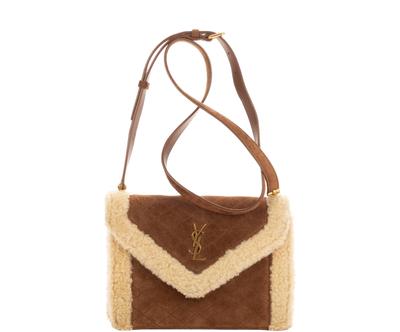 Kabelka Gaby Shearling Mini Brown