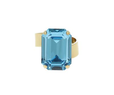 Zlatý prsten s křišťály Swarovski Lady Di