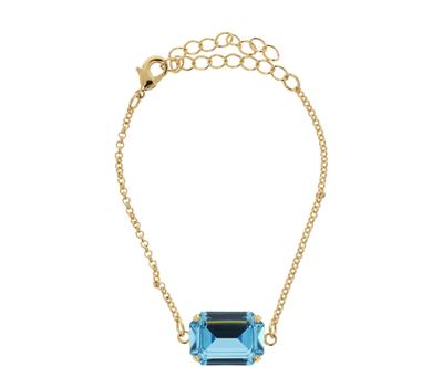 Zlatý náramek s křišťály Swarovski Lady Di
