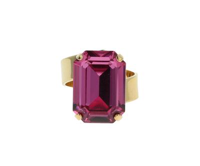 Zlat prsten s kily Swarovski Lady Di
