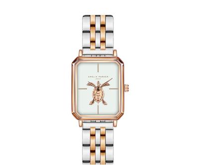 Hodinky Serenity Rose Gold & Silver Link