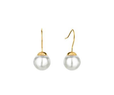 Náušnice Daphne Pearl Gold Hook