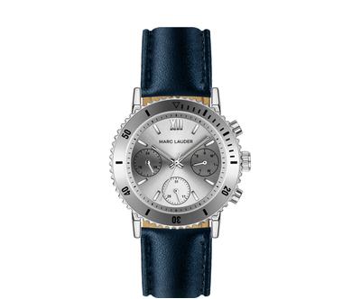 Hodinky Prague Blue Leather