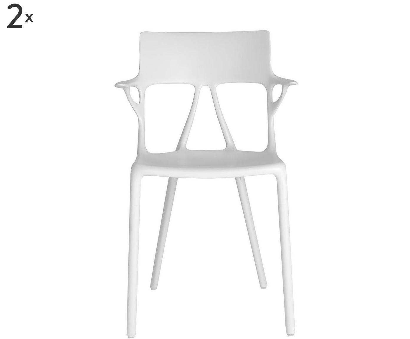 Komplet 2 krzeseł „A.I. Bianco”, 53 x 54 x 81 cm