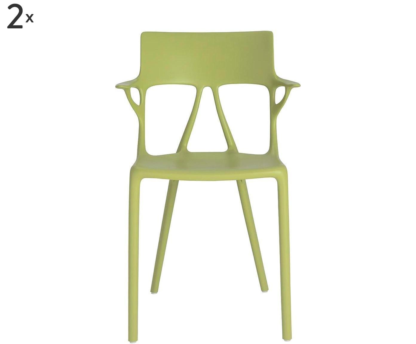 Komplet 2 krzeseł „A.I. Verde”, 53 x 54 x 81 cm