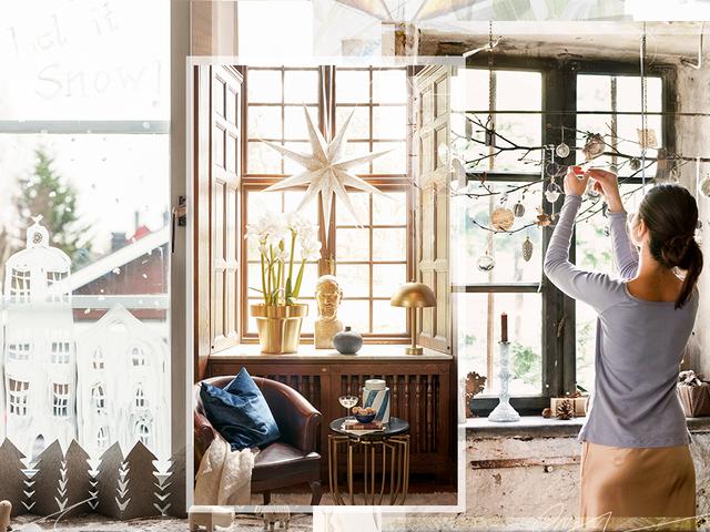 Weihnachtszauber fürs Fenster