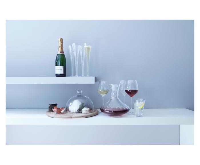 Set van 4 handgemaakte champagneflutes Aurelia