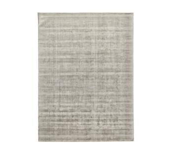 Handgewebter Viskoseteppich Jane in Grau, 300 x 400 cm
