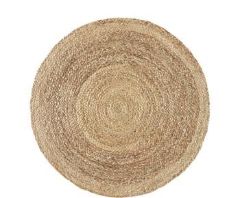 Runder Jute-Teppich Sharmila, handgefertigt, Ø 100 cm